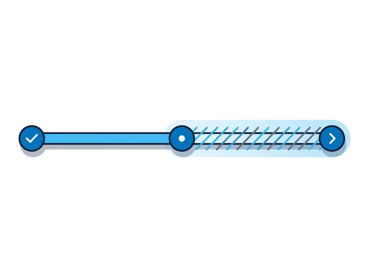 Une timeline horizontale avec trois repères (découverte, publication du patch, rollout réel) et l'écart entre les deux derniers mis en évidence par des hachures